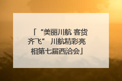“美丽川航 客货齐飞” 川航精彩亮相第七届西洽会