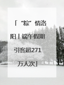“粽”情洛阳丨端午假期引客超271万人次