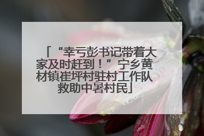 “幸亏彭书记带着大家及时赶到！”宁乡黄材镇崔坪村驻村工作队救助中暑村民