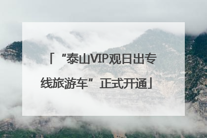 “泰山VIP观日出专线旅游车”正式开通