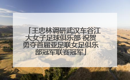 王忠林调研武汉车谷江大女子足球俱乐部 祝贺勇夺首届亚足联女足俱乐部冠军联赛冠军