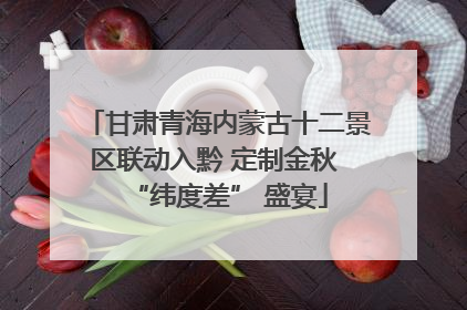 甘肃青海内蒙古十二景区联动入黔 定制金秋 “纬度差” 盛宴