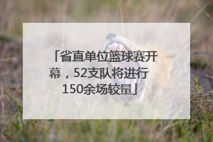 省直单位篮球赛开幕，52支队将进行150余场较量
