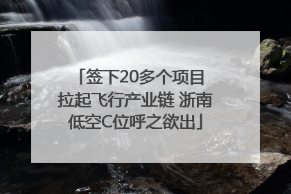 签下20多个项目 拉起飞行产业链 浙南低空C位呼之欲出