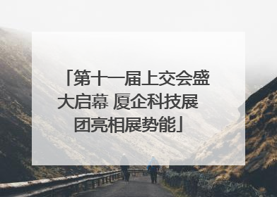 第十一届上交会盛大启幕 厦企科技展团亮相展势能