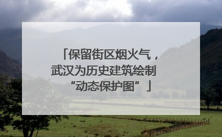 保留街区烟火气，武汉为历史建筑绘制“动态保护图”