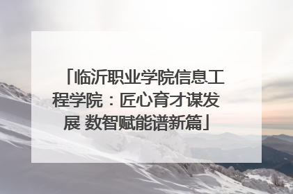 临沂职业学院信息工程学院：匠心育才谋发展 数智赋能谱新篇