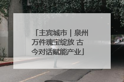 主宾城市｜泉州万件瑰宝绽放 古今对话赋能产业
