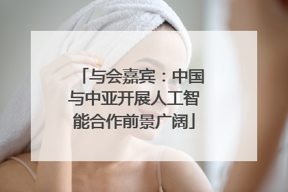 与会嘉宾：中国与中亚开展人工智能合作前景广阔