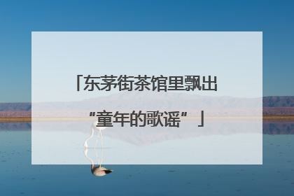 东茅街茶馆里飘出“童年的歌谣”