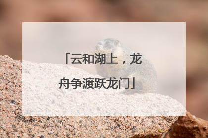 云和湖上，龙舟争渡跃龙门