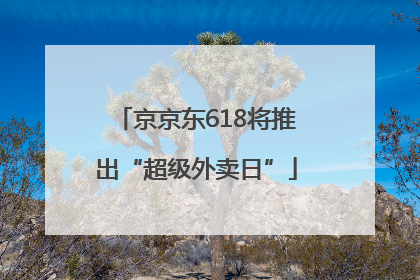 京京东618将推出“超级外卖日”