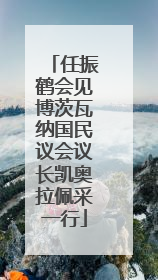 任振鹤会见博茨瓦纳国民议会议长凯奥拉佩采一行