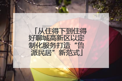 从住得下到住得好聊城高新区以定制化服务打造“鲁派民居”新范式