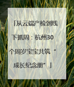 从云端产检到线下抓周：杭州30个周岁宝宝共筑“成长纪念册”