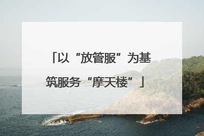 以“放管服”为基筑服务“摩天楼”