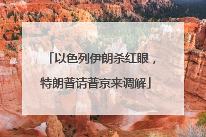 以色列伊朗杀红眼，特朗普请普京来调解