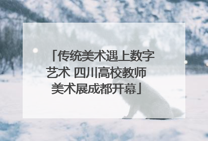 传统美术遇上数字艺术 四川高校教师美术展成都开幕