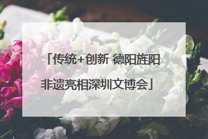 传统+创新 德阳旌阳非遗亮相深圳文博会