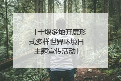 十堰多地开展形式多样世界环境日主题宣传活动