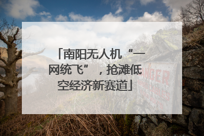 南阳无人机“一网统飞”，抢滩低空经济新赛道