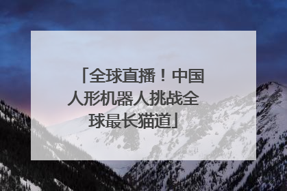 全球直播！中国人形机器人挑战全球最长猫道