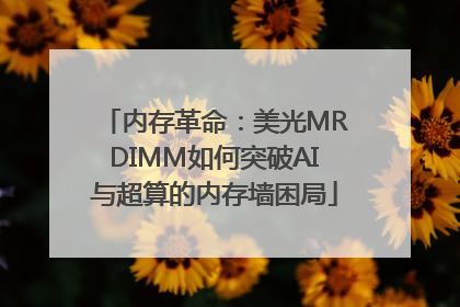 内存革命：美光MRDIMM如何突破AI与超算的内存墙困局