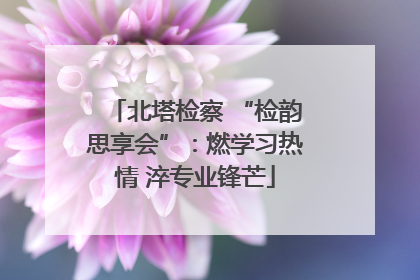 北塔检察 “检韵思享会”：燃学习热情 淬专业锋芒