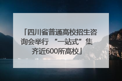 四川省普通高校招生咨询会举行 “一站式”集齐近600所高校