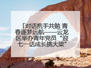 对话携手共勉 青春逐梦远航——云龙区举办青年党员“迎七一话成长挑大梁”交流活动