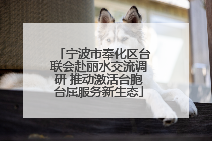 宁波市奉化区台联会赴丽水交流调研 推动激活台胞台属服务新生态