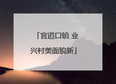 官道口镇 业兴村美面貌新