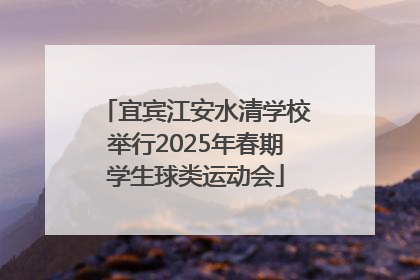 宜宾江安水清学校举行2025年春期学生球类运动会