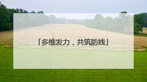 多维发力，共筑防线
