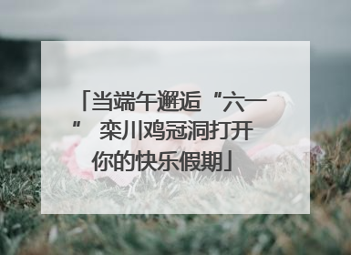 当端午邂逅“六一” 栾川鸡冠洞打开你的快乐假期