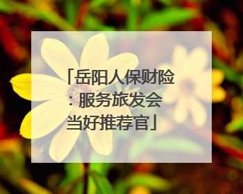 岳阳人保财险：服务旅发会 当好推荐官