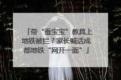 带“蚕宝宝”教具上地铁被拦？家长喊话成都地铁“网开一面”