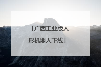 广西工业版人形机器人下线