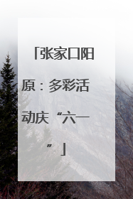 张家口阳原：多彩活动庆“六一”