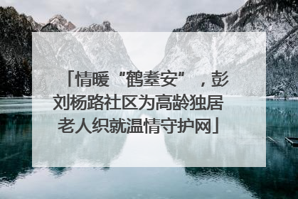 情暖“鹤耋安”，彭刘杨路社区为高龄独居老人织就温情守护网