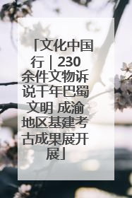 文化中国行｜230余件文物诉说千年巴蜀文明 成渝地区基建考古成果展开展