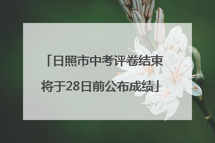 日照市中考评卷结束 将于28日前公布成绩