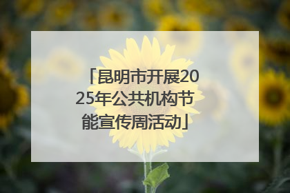 昆明市开展2025年公共机构节能宣传周活动