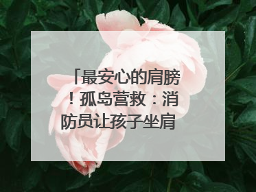 最安心的肩膀！孤岛营救：消防员让孩子坐肩头，在齐腰洪水里稳如泰山