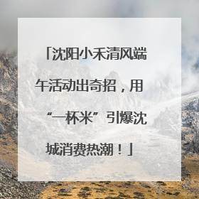 沈阳小禾清风端午活动出奇招，用“一杯米”引爆沈城消费热潮！