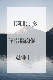 河北：多举措稳岗促就业