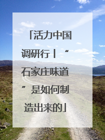 活力中国调研行丨“石家庄味道”是如何制造出来的