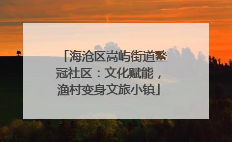 海沧区嵩屿街道鳌冠社区：文化赋能，渔村变身文旅小镇