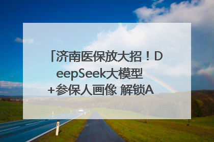 济南医保放大招！DeepSeek大模型+参保人画像 解锁AI医保管家新体验