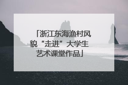 浙江东海渔村风貌“走进”大学生艺术课堂作品